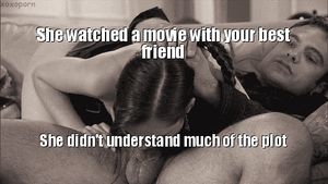 I busted them when I heard Kaley gagging on his dick.