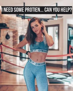 She wants protein...