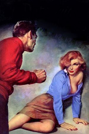 Get on your feet bitch, you have this coming! I know you've been fucking the neighbors 17 year old black son!