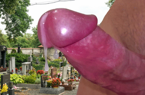 beautiful cock very sexy cumming in public on cemetery