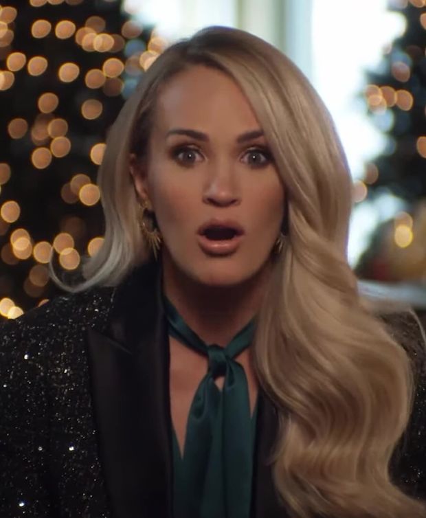 Carrie’s mouth is open and waiting