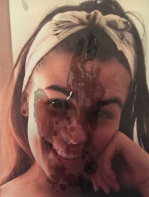 Smiling yenisey took a fat gooey facial