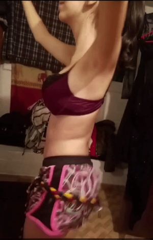 Arab dancing teen