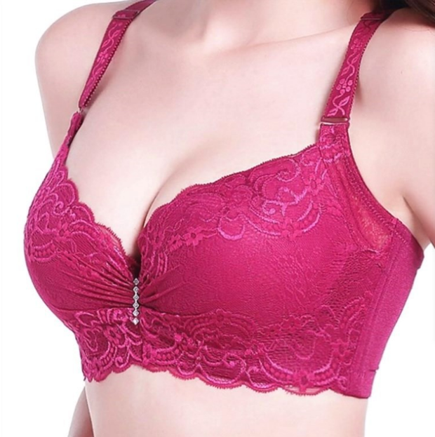 ladies lace push up bra plus size nice lingeries 3/4 Bra Cup inner wear