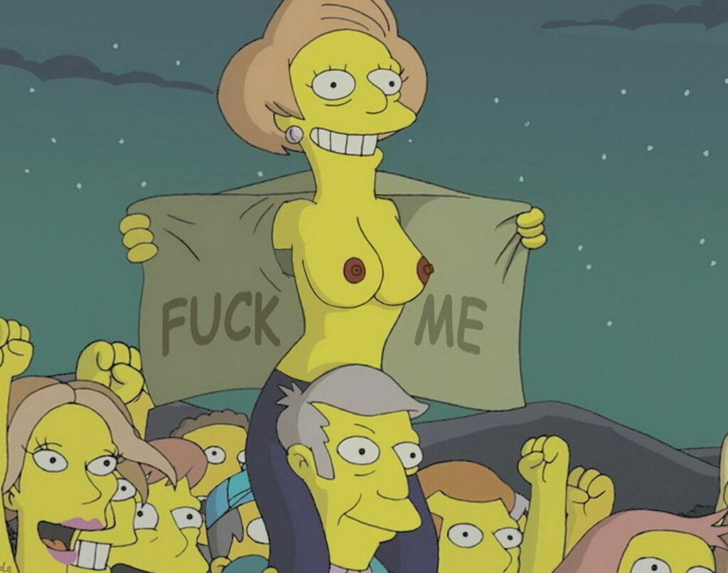Edna Krabappel flashing at concert