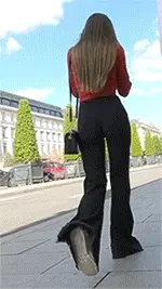 ass walking black pants 2
