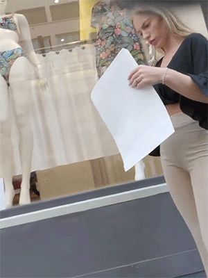 perfect teen in white pants