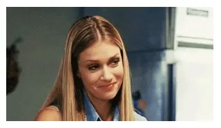 AJ Cook smile gif