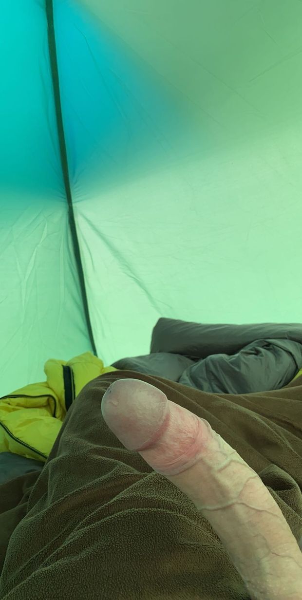 Just a dick out in a tent