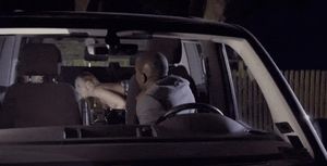 My friend using his neighbours wife in my car