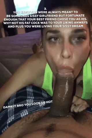 3. A sissy girlfriend blowjob