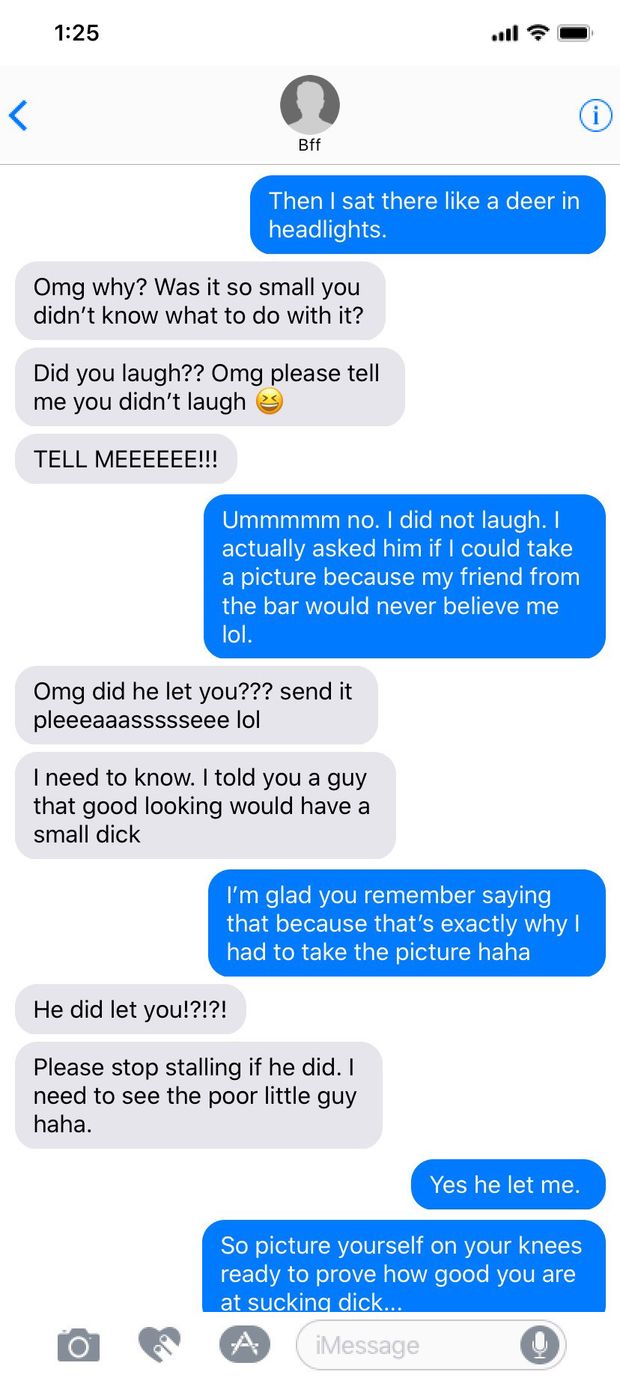 Showing off to her friend