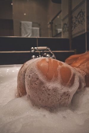 Plump soapy ass