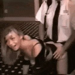 Fucked in the hall as guests walk by GIF