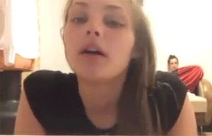 perfect blonde teen face