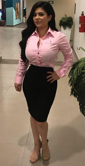 tight pink blouse