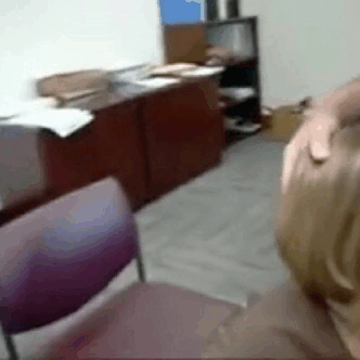 I finally get to see footage of my wife at work