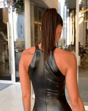 Walking in a sexy dress