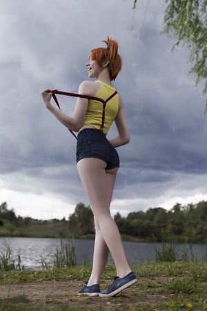 Misty outdoors cosplay