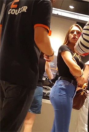 perfect teen face blue jeans