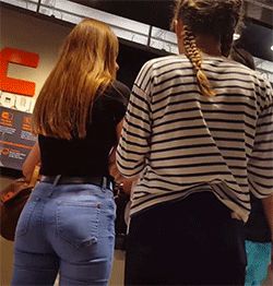 perfect teen ass blue jeans 2