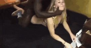 Roughly Fucked Yet Very Happy Blonde Cuckolds Her Hubby hubby cuckold bbc amateur GIF