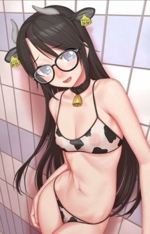 Waifu with see-through undies ????