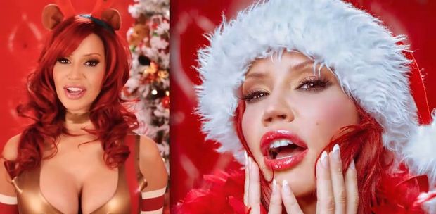 Latex Bianca Beauchamp and her New Year congratulations [HD 720p]