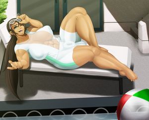 Relaxing By The Pool....