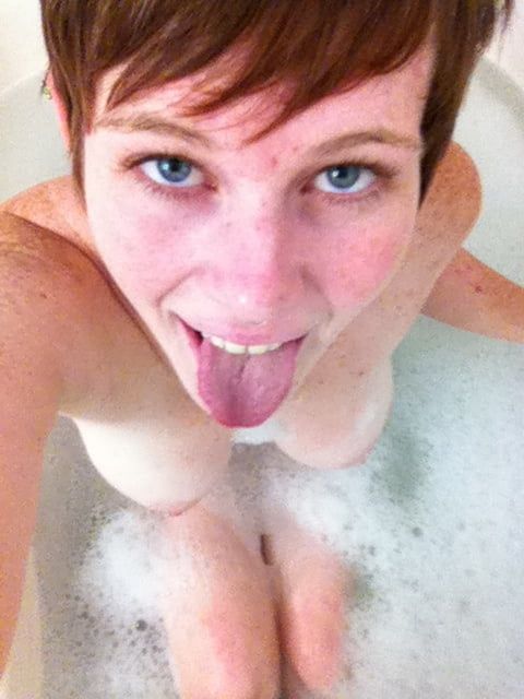 Cum shower and bubble bath