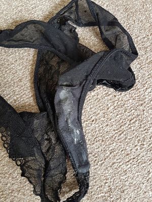 she her dirty wet panties on the floor