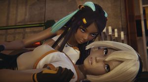 Futa - Pokemon - Nessa x Bea - 3D Porn