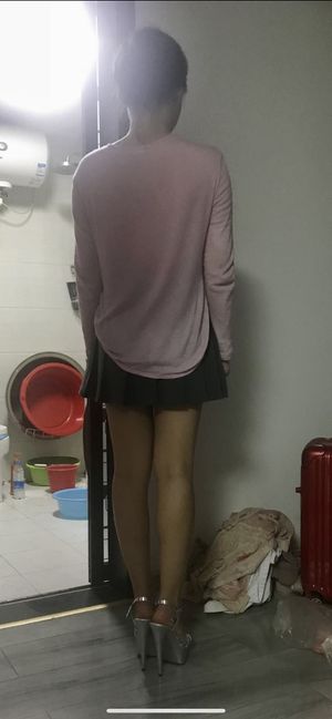 Wear on my sexy heels and wait for huge cock!