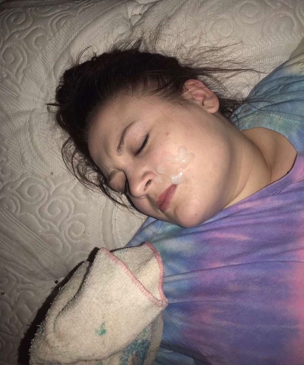 cum covered face