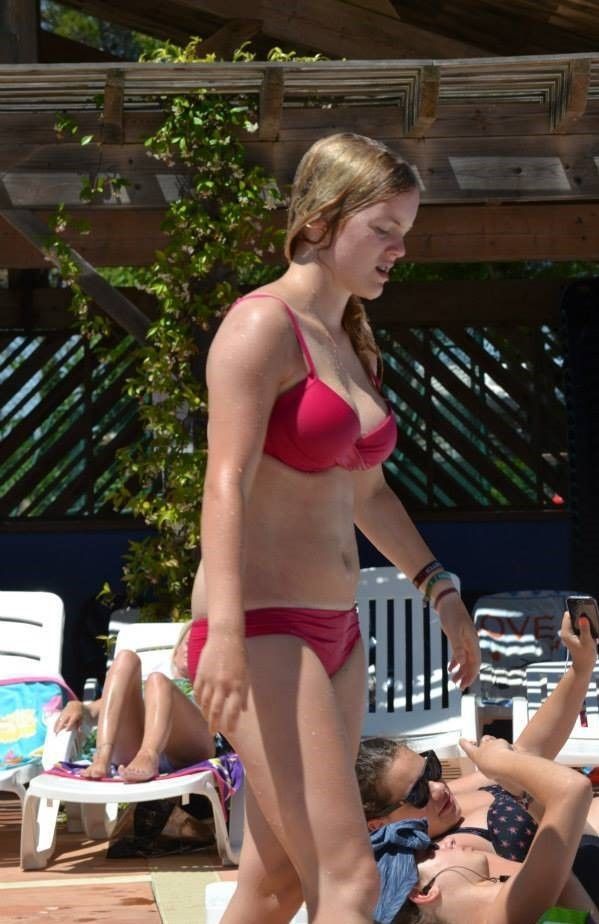 I'm just a gal whose boobs came in early and now everyone is trying to get my picture.