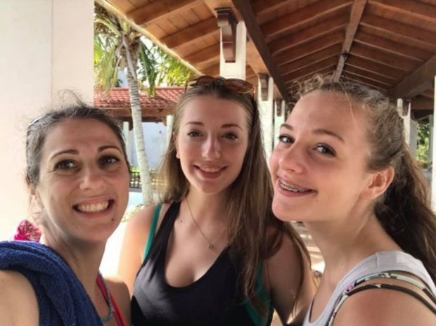 Mom and two daughters