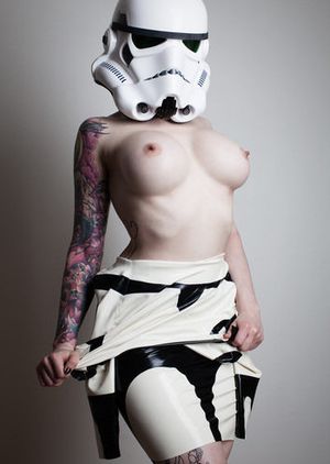 Tattooed stormtrooper tits
