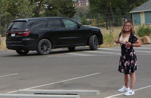 Parking lot flash in public!