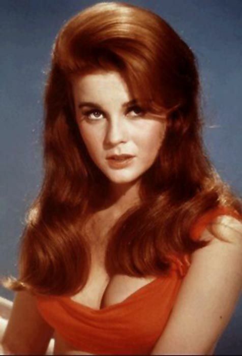 Ann Margaret in red dress