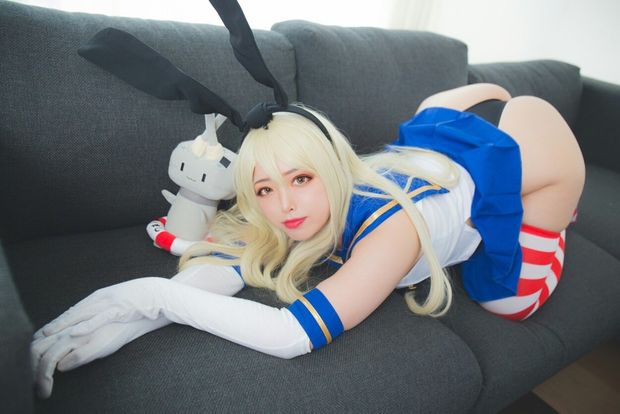Sexy shimakaze cosplay
