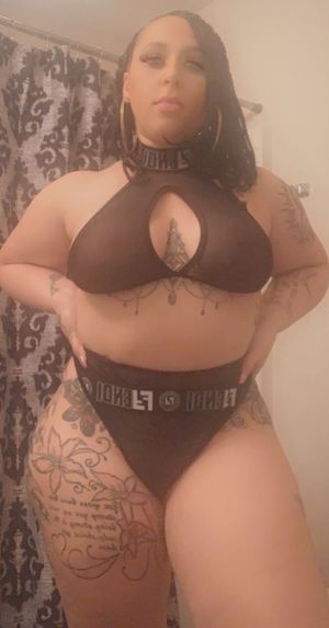 Thunda in see through black lingerie