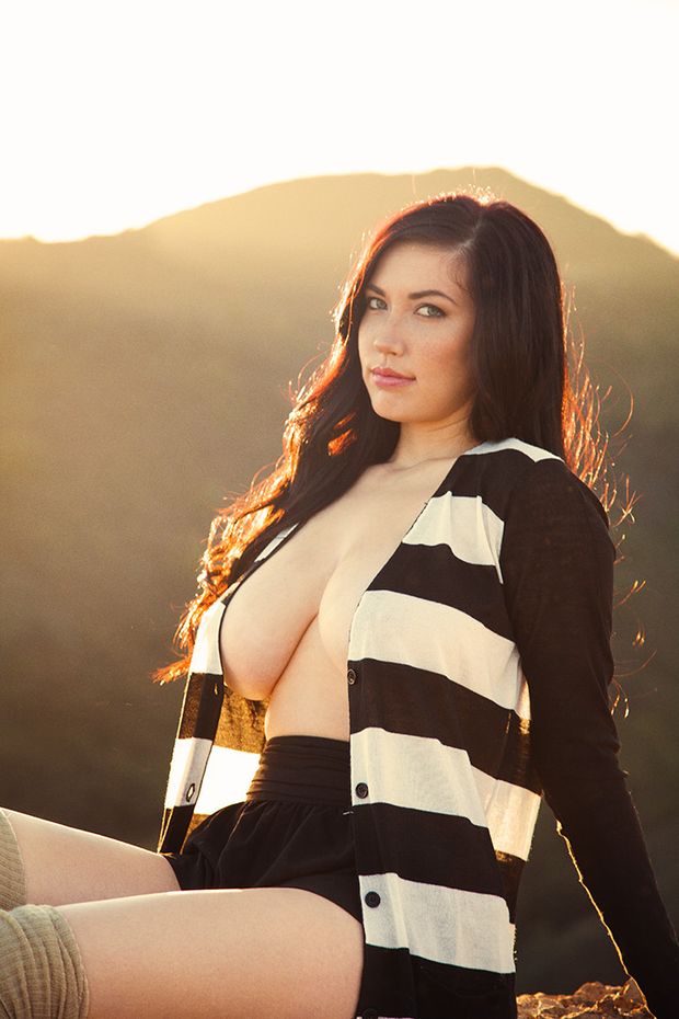 big tits model