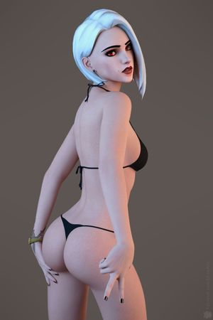 Ashe Black Bikini(AlienAlly) II
