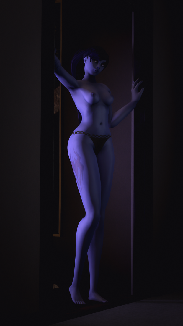 Overwatch - Widowmaker Topless (evileric19)