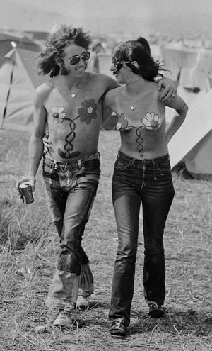 Hippie couple