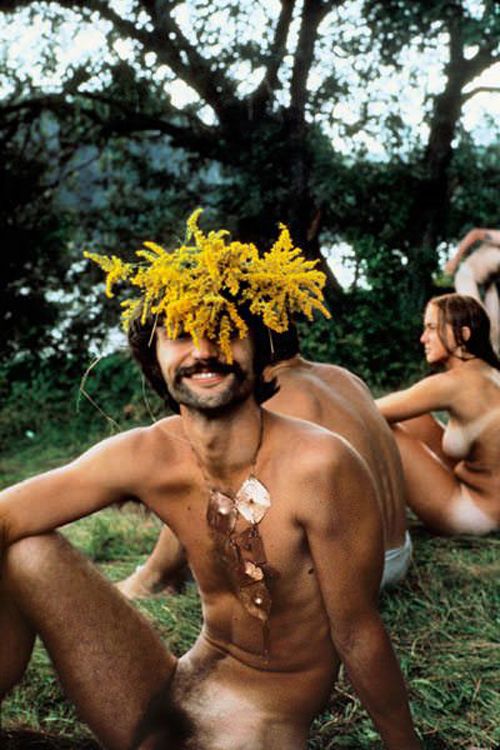 Nudist hippie male