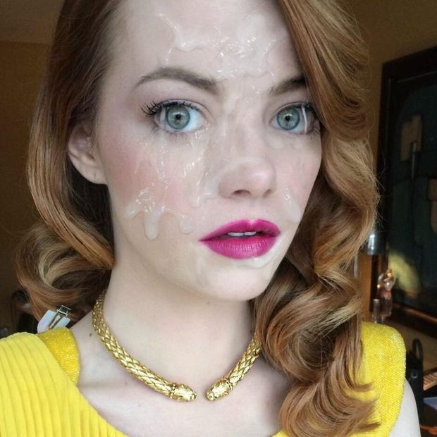 Emma Stone facial selfie