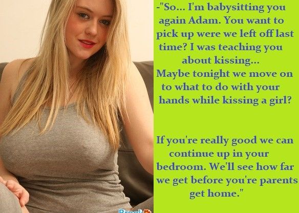 Kissing the babysitter