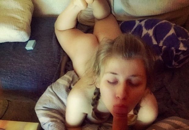What makes you harder; the pigtails or the cute little bum?