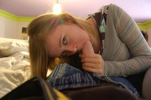 Emo student sucks a big cock